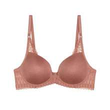 Load image into Gallery viewer, A product shot of the Triumph Aura Spotlight Bra in Rose. 
