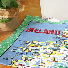 Load image into Gallery viewer, Ireland Map Cotton Tea Towel
