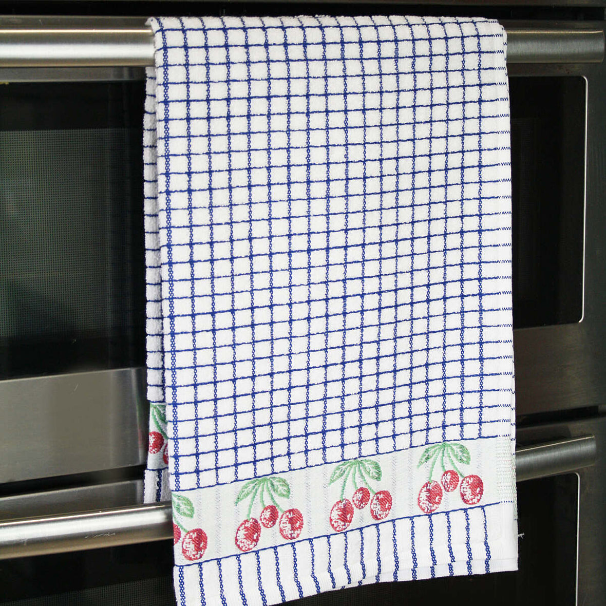 Poli-Dri Jacquard Cherries Tea Towel