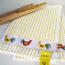 Load image into Gallery viewer, PoliDri Jaquard Hens Tea Towel
