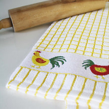 Load image into Gallery viewer, PoliDri Jaquard Hens Tea Towel
