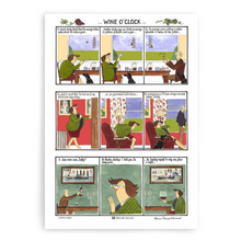 Load image into Gallery viewer, Tottering Wine O&#39;Clock Cotton Tea Towel
