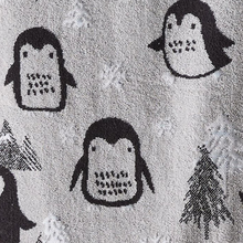 Load image into Gallery viewer, Cosy Penguins Grey Hand Towel
