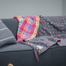 Load image into Gallery viewer, Foxford Grey Rainbow Throw
