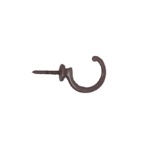Load image into Gallery viewer, Crown Tieback Hooks Pair Grey
