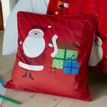 Load image into Gallery viewer, Catherine Lansfield Santa's Christmas Presents Cushion
