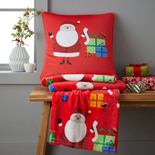 Load image into Gallery viewer, Catherine Lansfield Santa's Christmas Presents Cushion

