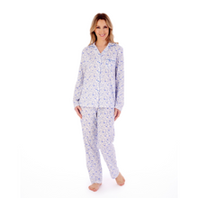 Load image into Gallery viewer, Slenderella Floral Print Cotton Pyjamas | Blue
