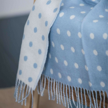 Load image into Gallery viewer, Foxford Blue Spot Baby Blanket
