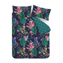 Load image into Gallery viewer, Hyperion Aloria Botanical Duvet Set | Navy

