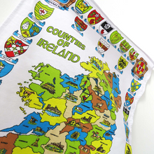 Load image into Gallery viewer, Counties of Ireland Cotton Tea Towel
