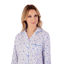 Load image into Gallery viewer, Slenderella Floral Print Cotton Pyjamas | Blue
