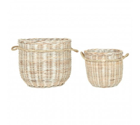 Argento Whitewash Storage Baskets
