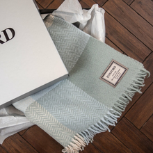 Load image into Gallery viewer, Foxford Aille White Sage Throw
