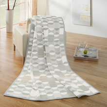 Load image into Gallery viewer, Biederlack Cotton Home Geo Nature Throw
