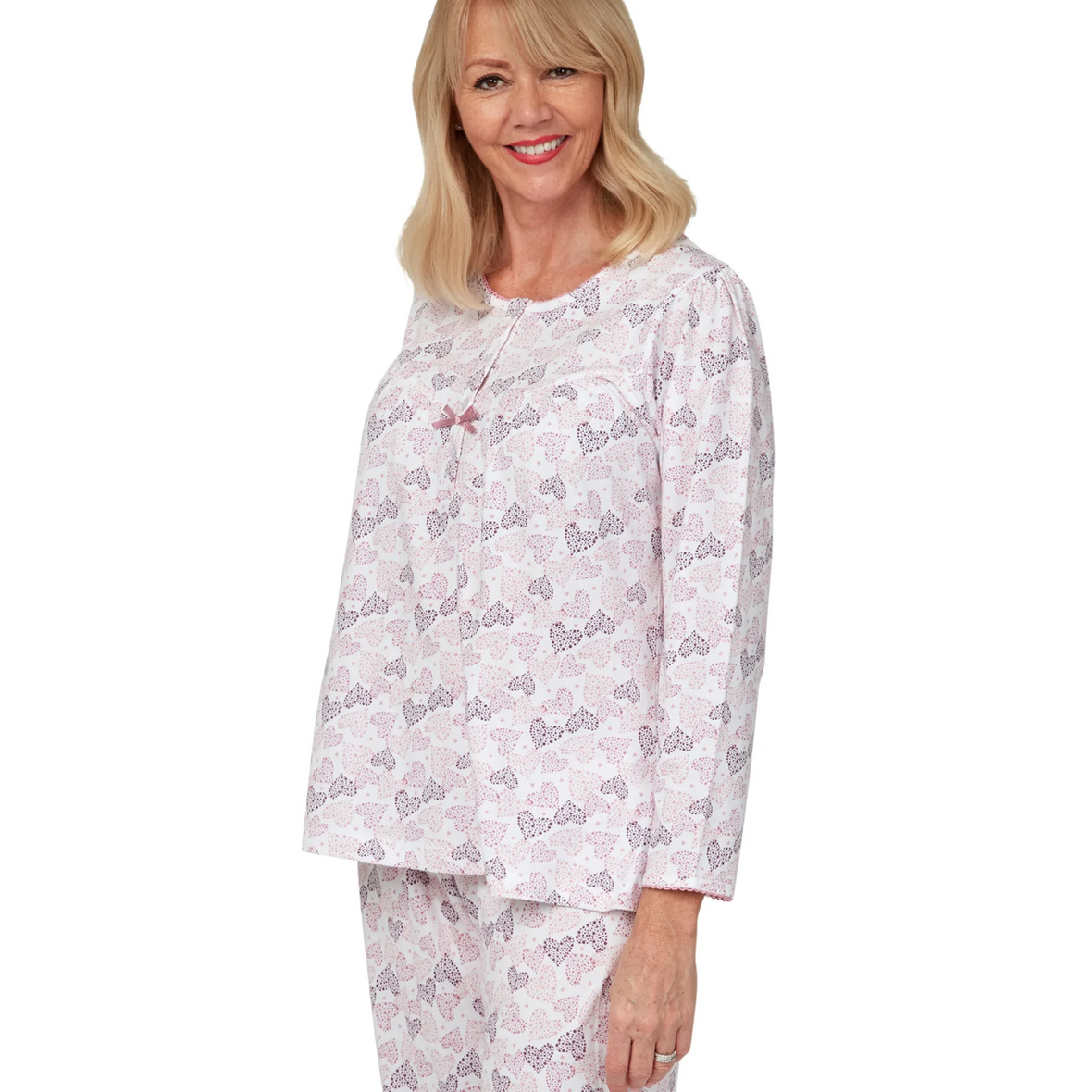 Dotty Heart Print Pyjamas