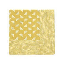 Load image into Gallery viewer, Bee Tablecloth 100cm x 100cm | Ochre
