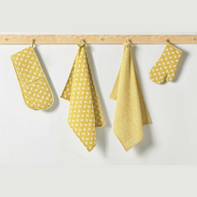 Load image into Gallery viewer, Bee Tea Towel | Ochre - Set of 2
