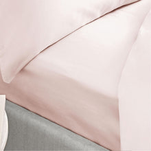 Load image into Gallery viewer, Bianca-400-TC-Cotton-Sateen-Sheets-Blush-Bed.
