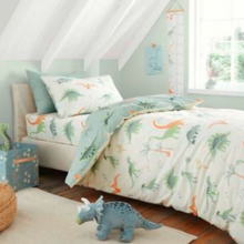 Load image into Gallery viewer, Bianca Dinosaurs Natural Duvet Set
