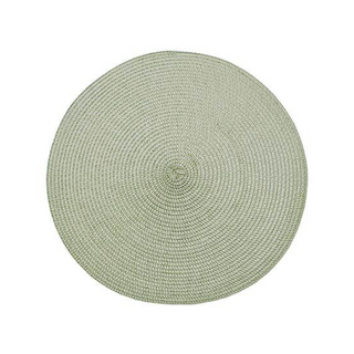 Circular Ribbed Placemat | Pale Olive
