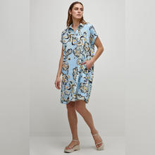 Load image into Gallery viewer, Uchuu Blue Printed Dress
