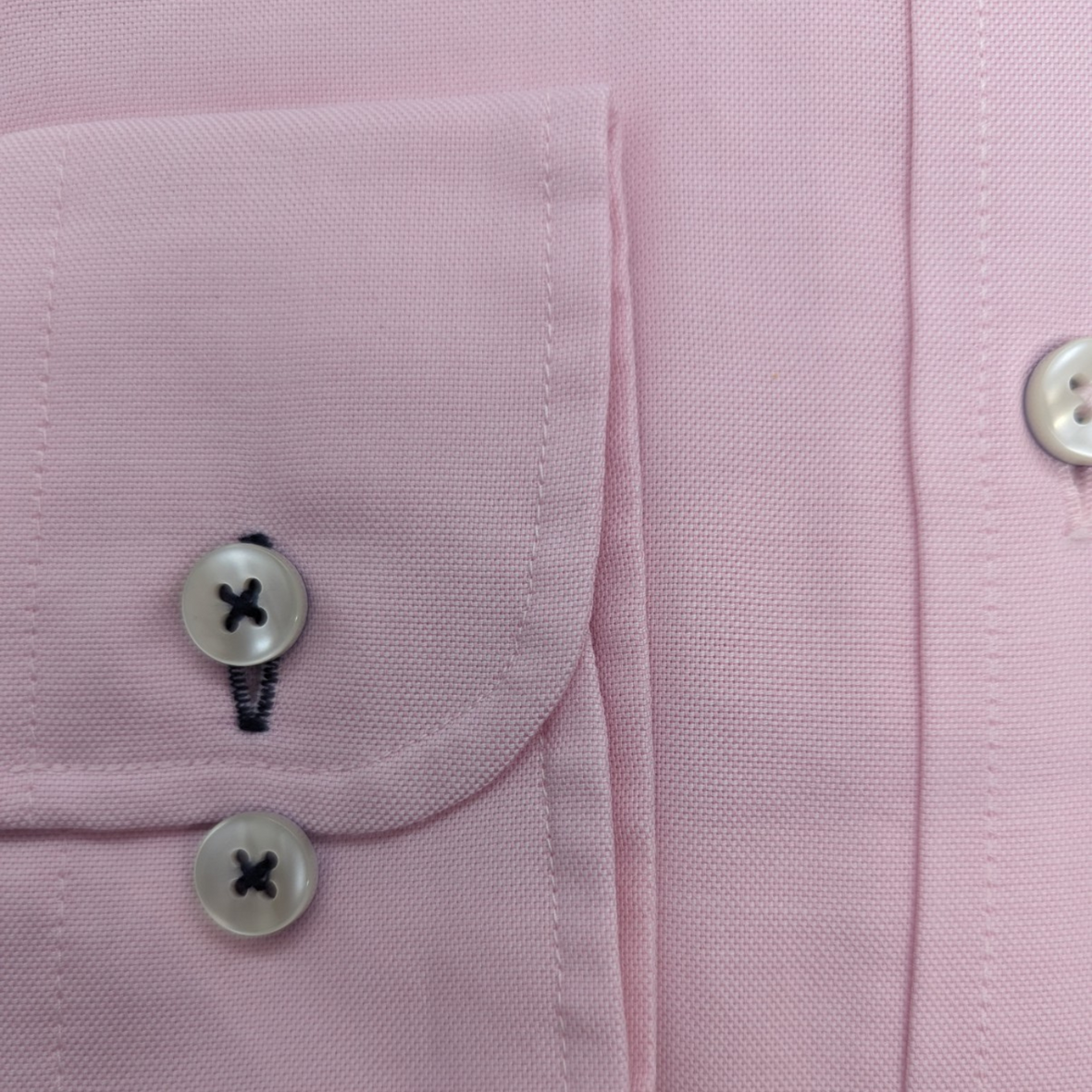 Fynch Hatton Oxford Long Sleeve Shirt | Navy / Blue Stripe / Pink