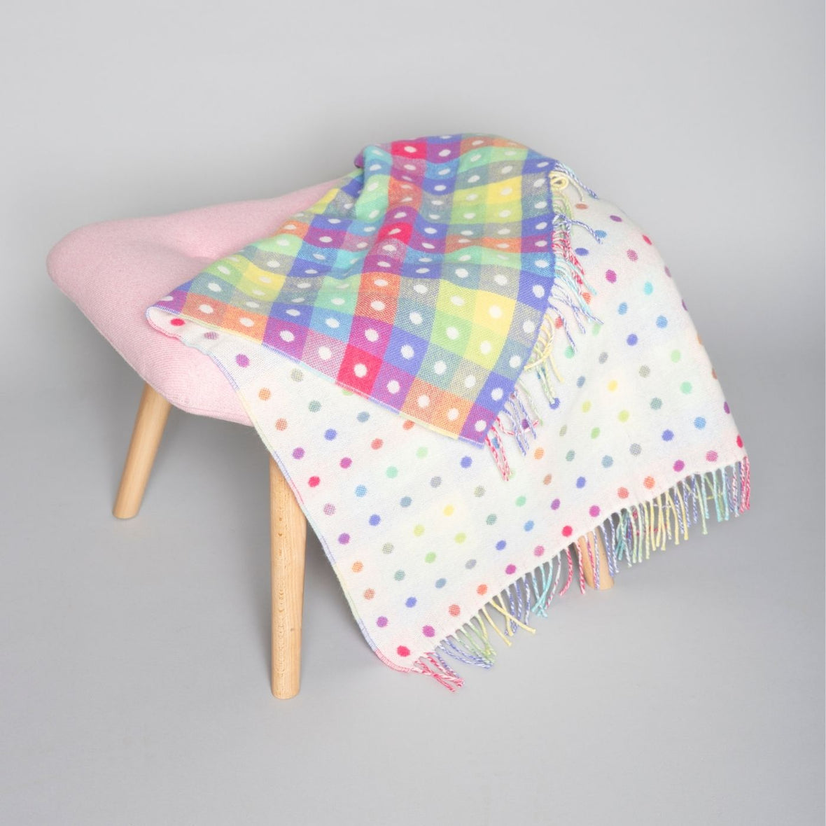 Foxford Multi Coloured Spot Baby Blanket
