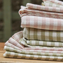 Load image into Gallery viewer, Gingham Tablecloth 130cm x 230cm | Pale Olive
