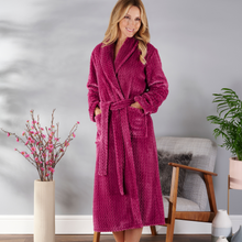 Load image into Gallery viewer, Slenderella Dressing Gown | Pink / Raspberry

