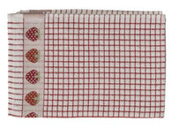 Load image into Gallery viewer, Lamont Poli Dri Embroidered Strawberries Tea towel
