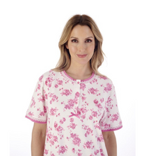 Load image into Gallery viewer, Slenderella Floral Print Short Sleeve Nightdress
