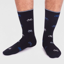 Load image into Gallery viewer, Thought Organic Socks 4 Pack |  Bike Print
