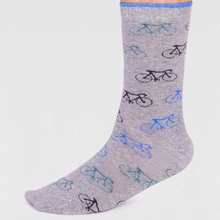 Load image into Gallery viewer, Thought Organic Socks 4 Pack |  Bike Print
