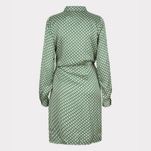 Load image into Gallery viewer, Esqualo Satin Knot Dress | Geo Graphic Print
