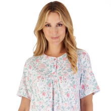 Load image into Gallery viewer, Slenderella Floral Nightdress | Blue / Pink
