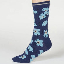 Load image into Gallery viewer, Thought-Peggie-Floral-Bamboo-Organic-Cotton-Socks-Side.jpg
