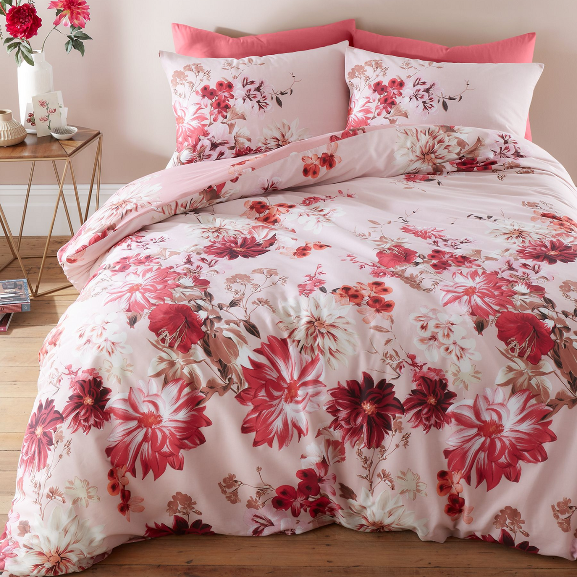 Bianca Briony Floral Garden Duvet Set | Pink