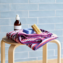 Load image into Gallery viewer, Christy Carnaby Stripe Towel Berry
