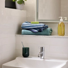 Load image into Gallery viewer, Christy Carnaby Stripe Towel Blue
