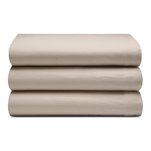 Load image into Gallery viewer, Belledorm Snuggleup Flannette Flat Sheet | Cream / Grey
