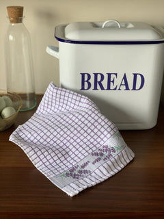 Lamont Poli Dri Embroidered Lavender Tea towel