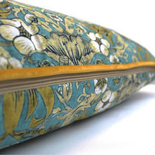 Load image into Gallery viewer, Scatterbox Vivaldi Teal Gold Cushion
